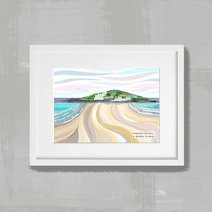 Bigbury-on-Sea et l&#39;île de Burgh, Devon
