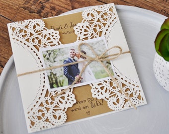 Einladungen Dankeskarten Zur Hochzeit Von Sagesmitkarten Auf Etsy