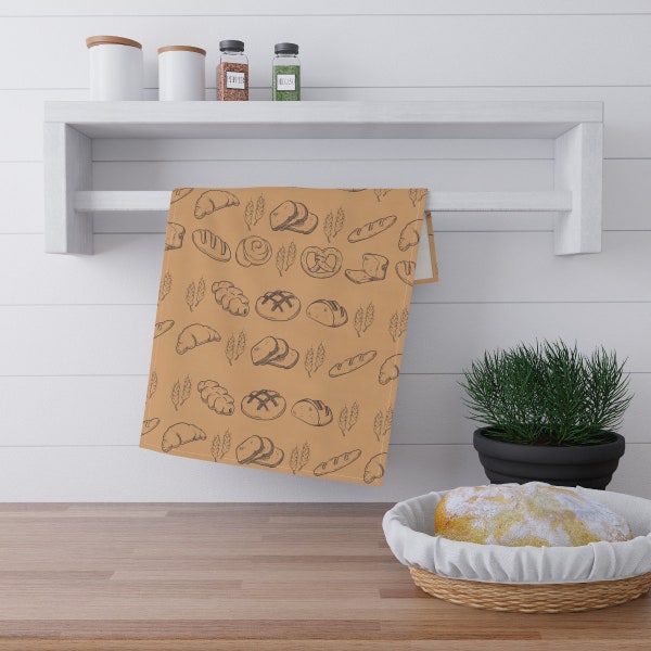 Bread Tea Towel Etsy