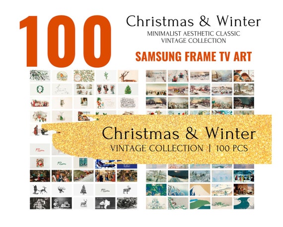 Set of 100 5 Free Samsung Frame Tv Art Christmas Bundle Holidays Classic  Vintage Collection Minimalist Aesthetic December Advent Calendar - Etsy  Ireland