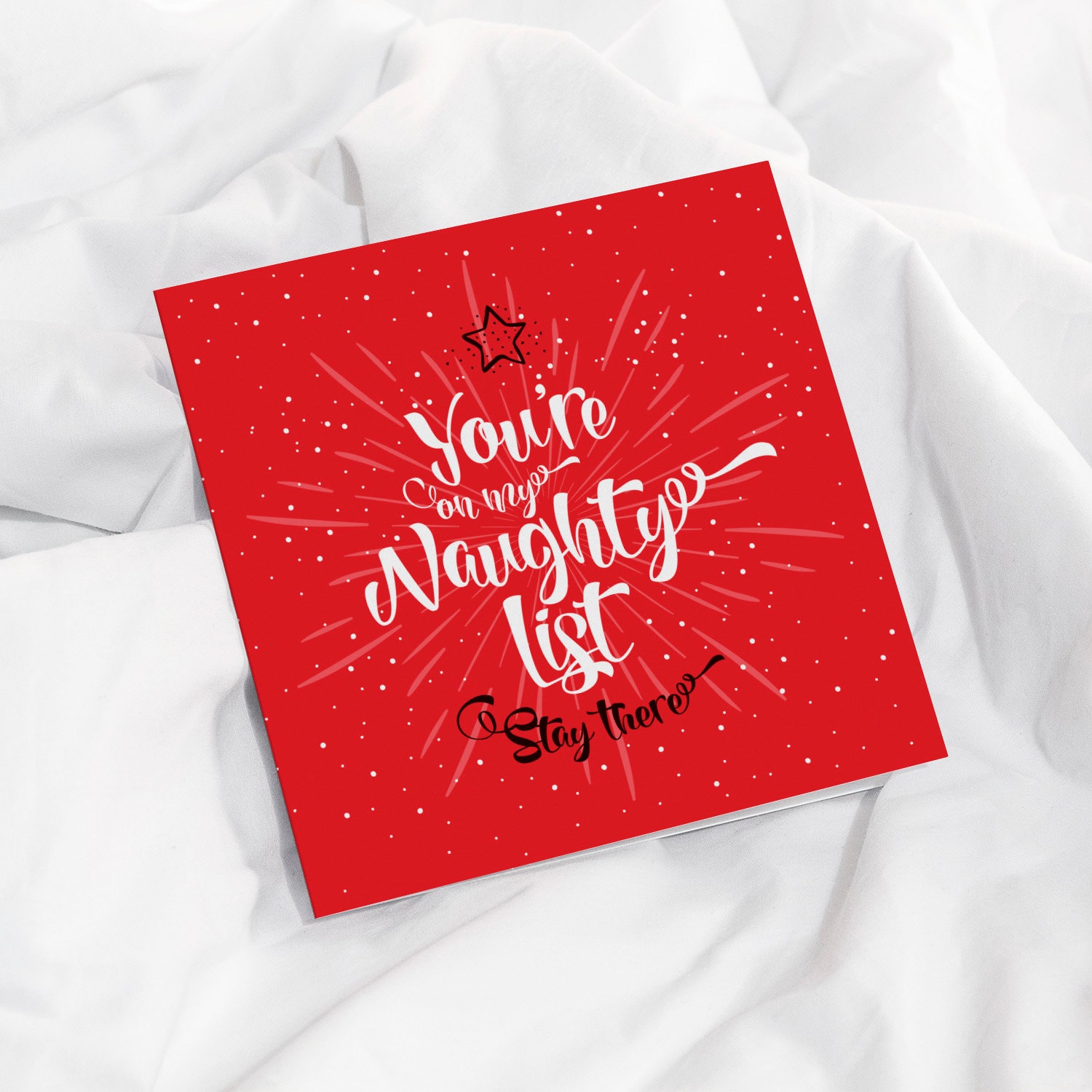 My Naughty List Greetings Card Etsy UK