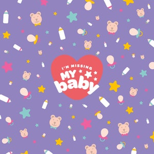 Extraño a mi bebé - Tarjeta de felicitación