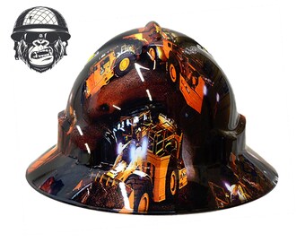 Custom Hydrographic Wide Brim Safety Hard Hat COLOUR CHANGING