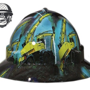 Custom Hydrographic Wide Brim Safety Hard Hat Mining EMU EXPORT WIDE Custom Hydrographic Wide Brim Safety Hard Hat Mining EMU EXPORT WIDE