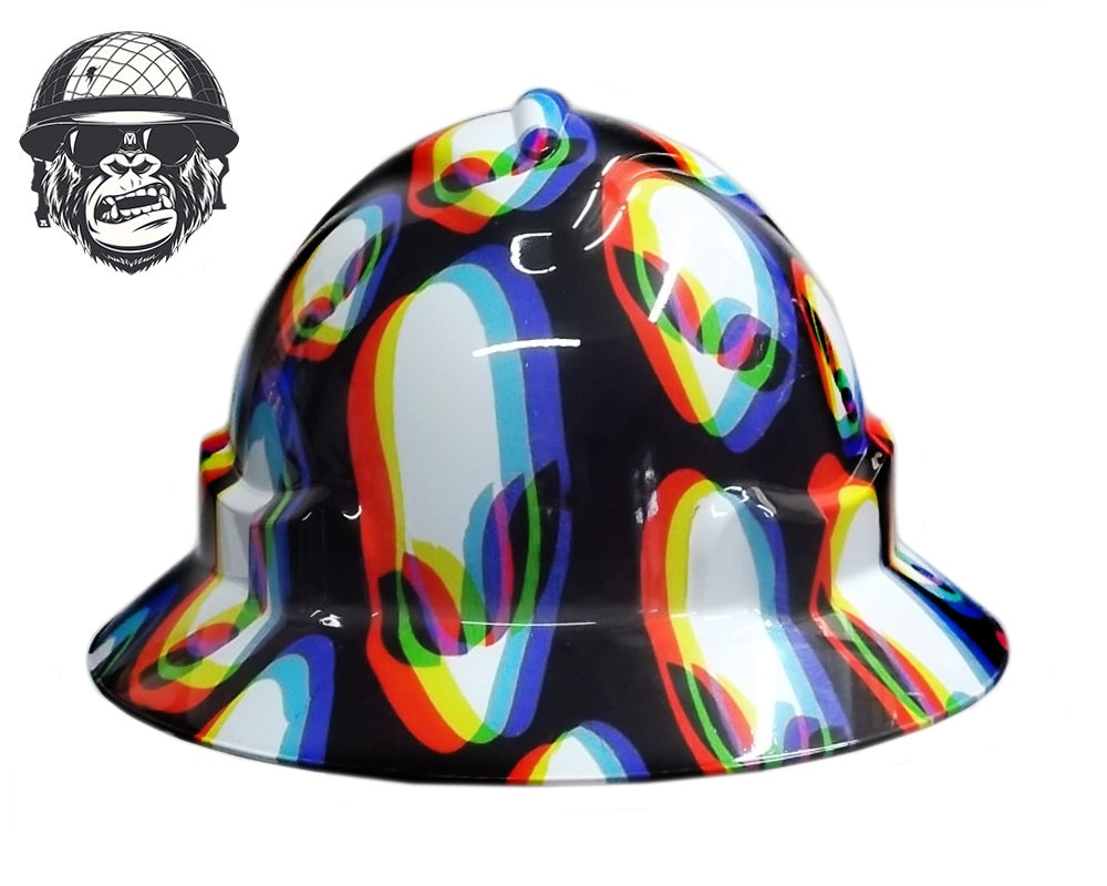 Industrial Hard Hats & Bump Caps Custom Hydrographic Safety Hard Hat