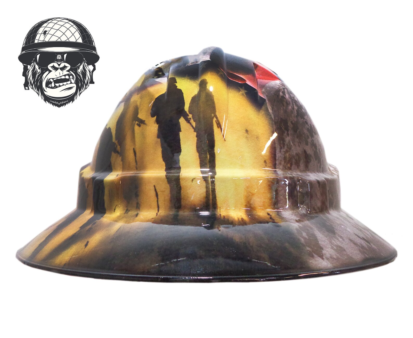 Custom Hydrographic Wide Brim Safety Hard Hat Corps Forces Etsy