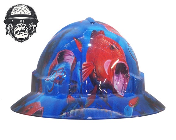 Custom Hydrographic Safety Hard Hat Fish CORAL TROUT Pro Choice Wide -   Canada