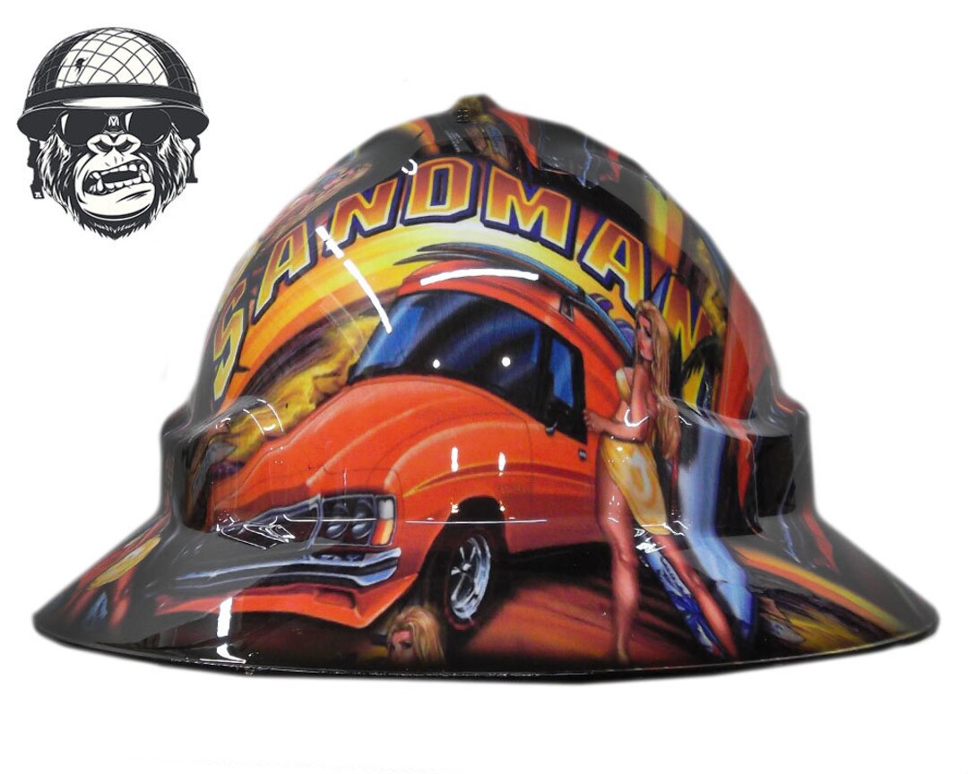 Custom Hydrographic Safety Hard Hat Car Sandman PANELVAN Pro Etsy France