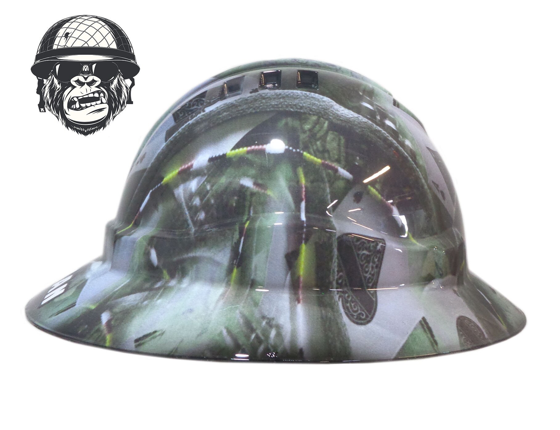 Custom Hydrographic Wide Brim Safety Hard Hat ARMY ACES WIDE Etsy