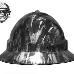 Custom Hydrographic Mining Construction Building Safety Hard Hat - PYTHON Pro Choice Wide