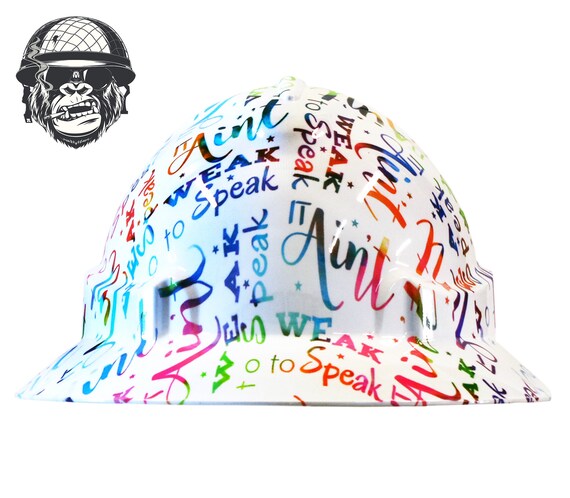 Custom Hydrographic Wide Brim Safety Hard Hat COLOUR CHANGING