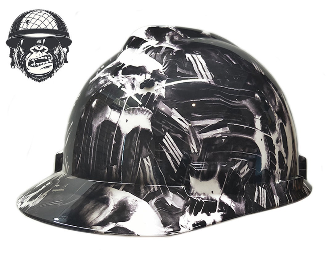 Custom Hydrographic Safety Hard Hat Industrial Mining Skulls Etsy