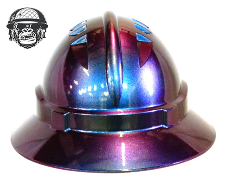 Custom Hydrographic Wide Brim Safety Hard Hat COLOUR CHANGING