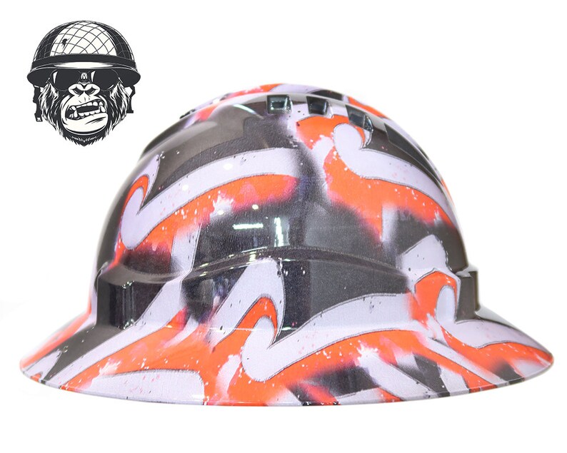 Custom Hydrographic Safety Hard Hat MAORI INK Pro Choice Wide Etsy