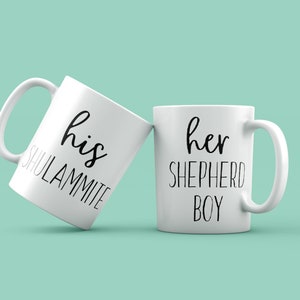 Jw Gifts - His Shulammite / Her Shepherd Boy Coffee Mug Set.