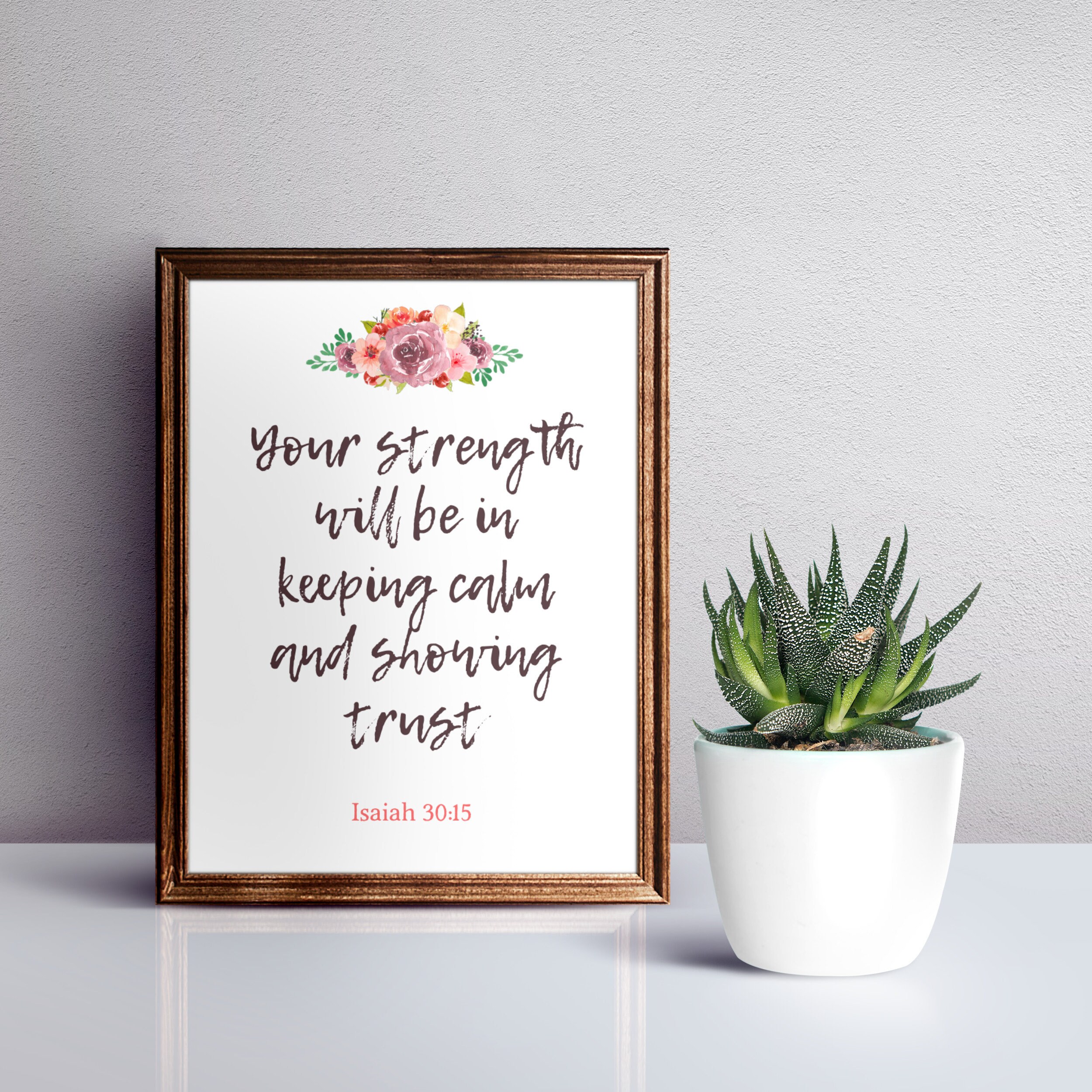 2021 Jaar Tekst Uw kracht zal zijn in het houden van rust