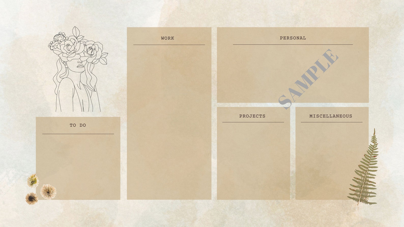 Desktop Organizer DIGITAL DOWNLOAD Etsy