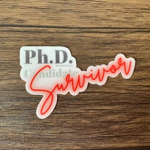 Doctorat Sticker survivant