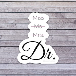Mlle/Mme/Mme Sticker docteur