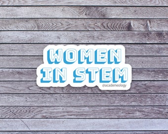 Women in STEM sticker