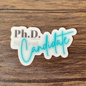 Autocollant candidat au doctorat