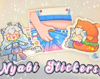 Adesivi olografici/vetro rotto Nyabi Nya