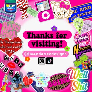 Baby Girl Sticker | Doll Inpsired | Y2K | Glitter Waterproof Sticker | Girly Sticker image 4