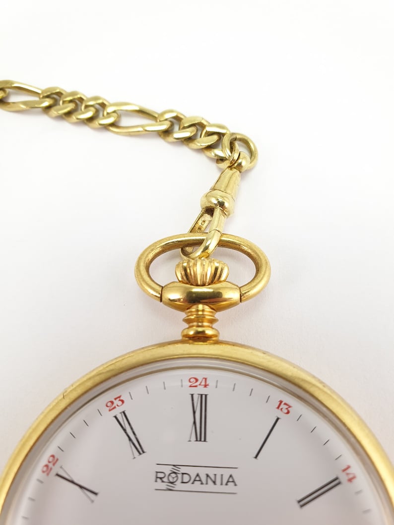 Vintage Rodania Pocketwatch Gold Plated 17 Jewels Swiss Made Etsy