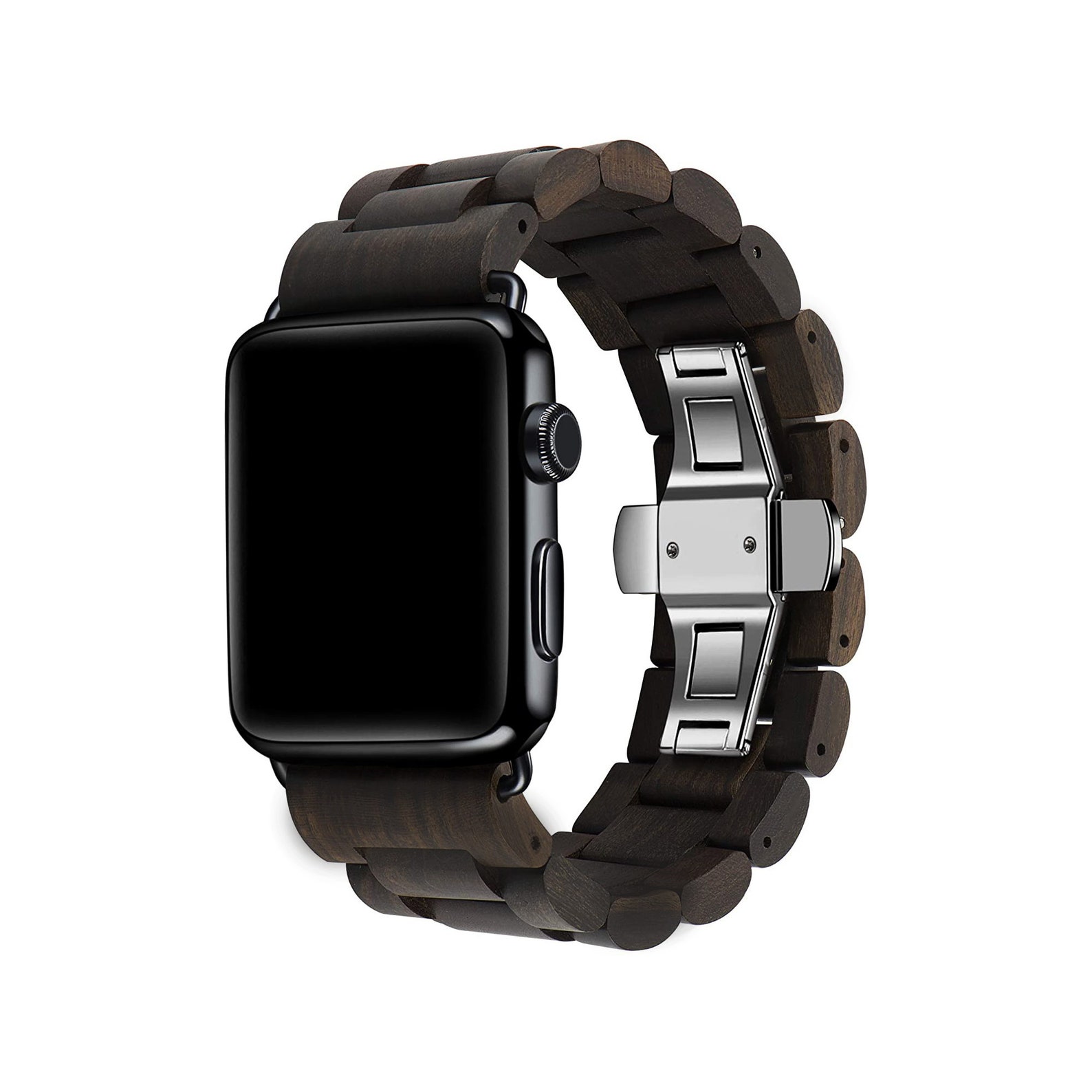 Natural Wood Apple Watch Band Series 7 6 5 4 3 2 1 SE Size Etsy