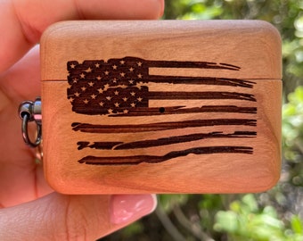 Custom Wood Apple Airpods Case, AirPods 3rd Generation case with keychain, Personalized Gift, Airpods cute case engravedyour logo or design.