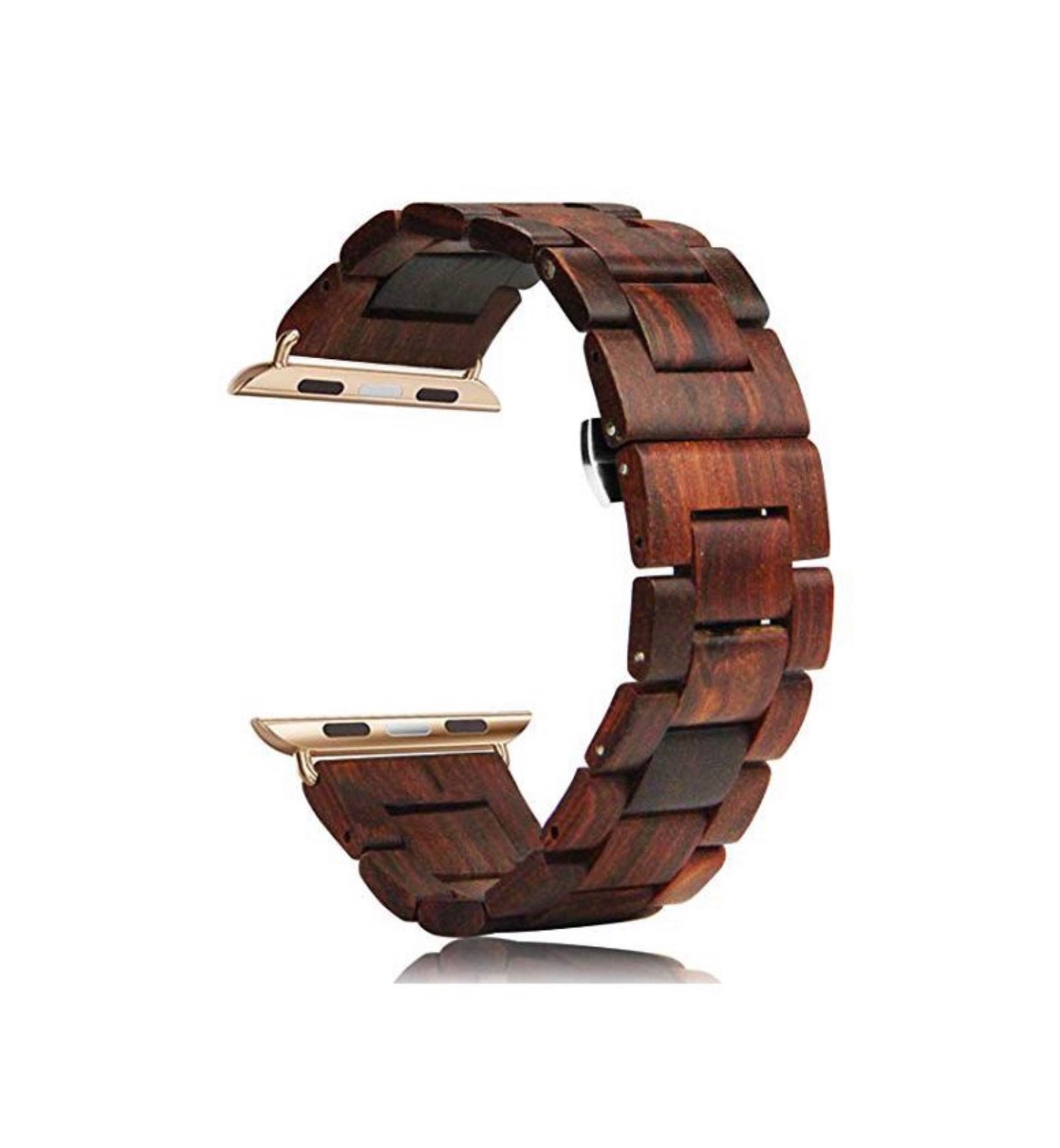 Natural Wood Apple Watch Band Series 7 6 5 4 3 2 1 SE Size 38mm 40mm