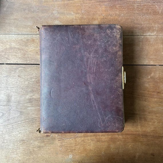 Antique C.R. & Co. Leather Bound The St. Andrews Album Cabinet Card Album