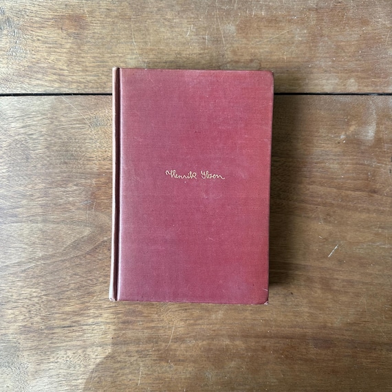 Antique 1908 Edition The Collected Works of Henrik Ibsen Volume X Hedda Gabbler / The Master Builder