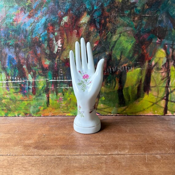 Vintage Ceramic Hand Jewelry Display