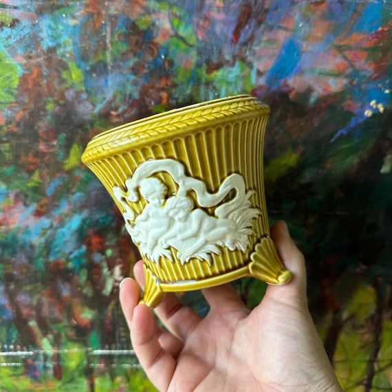 Greek Cherubs Ceramic Planter Pot