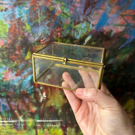 Glass & Brass Display Box