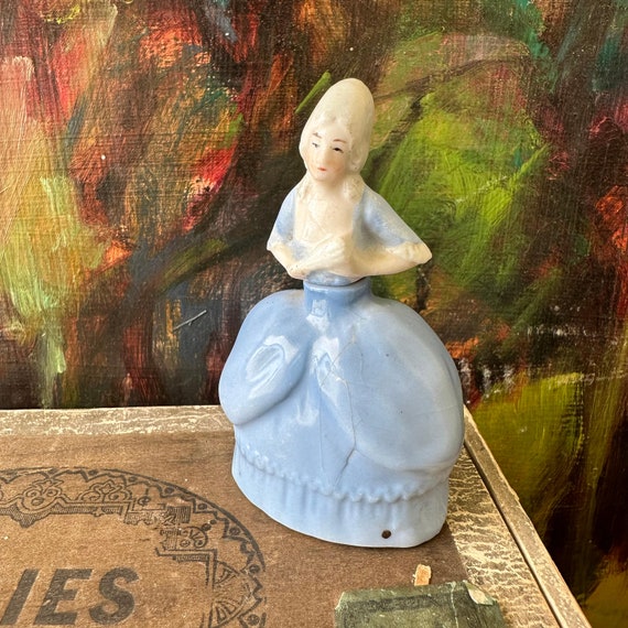 Ceramic Lady Perfume Bottle Vintage Made in Germa… - image 2