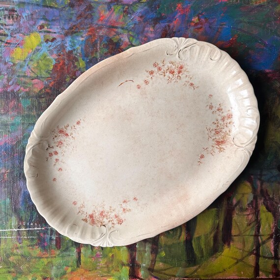 Imperial Porcelain Transferware Floral Platter