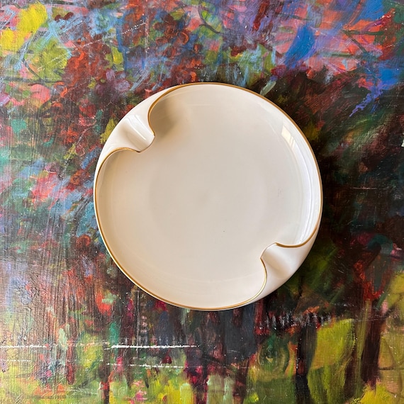 Lenox Mansfield Ashtray with 24K Gold Rim