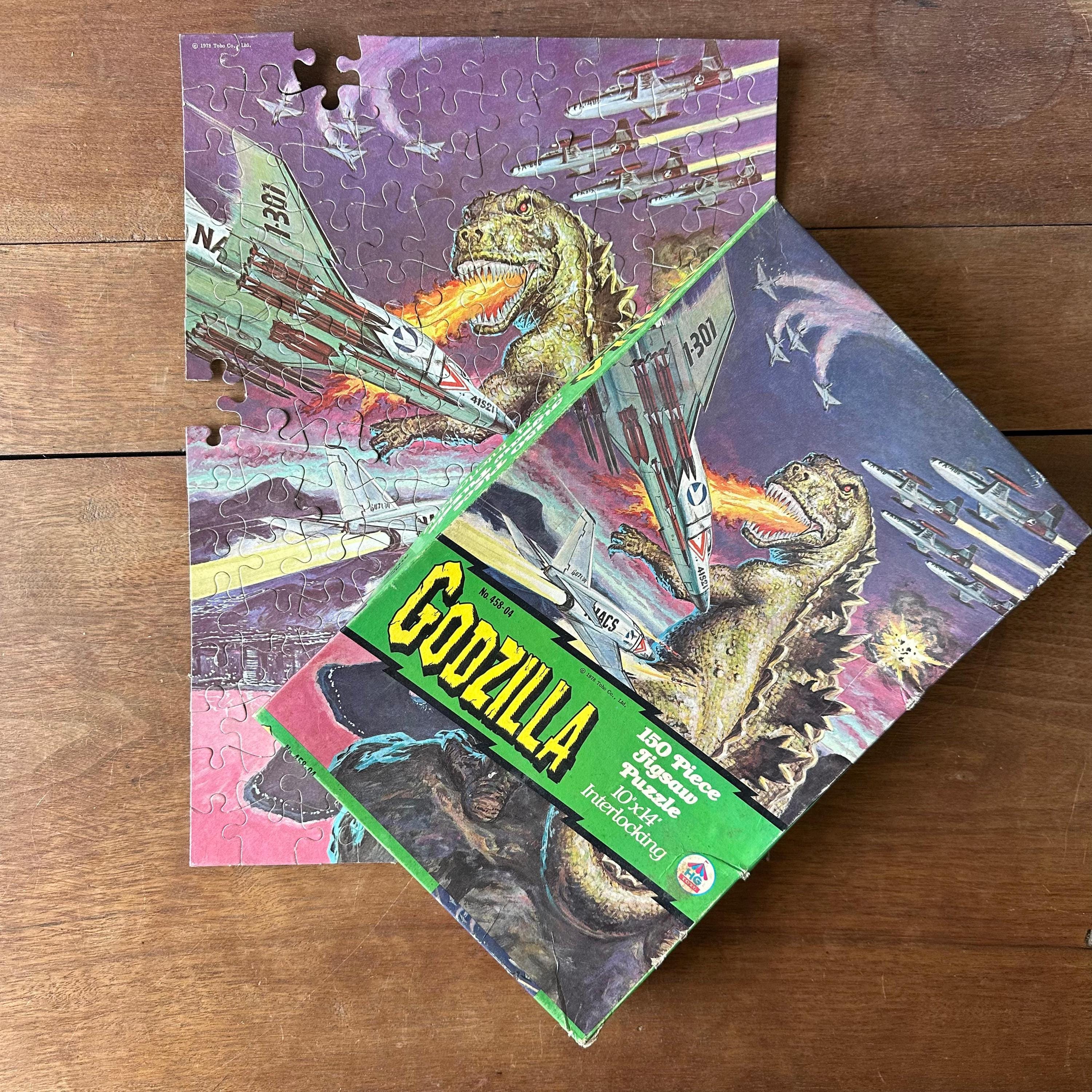 HG Toys Godzilla 150 Piece Jigsaw Puzzle Vintage 1978 Toho Co. Ltd