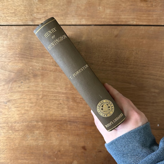 Henry of Huntingdon by T. Forester Antique 1853 Edition