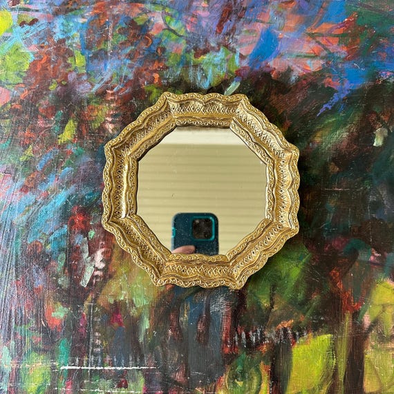 Burwood Products Ornate Gold Octagon Mirror