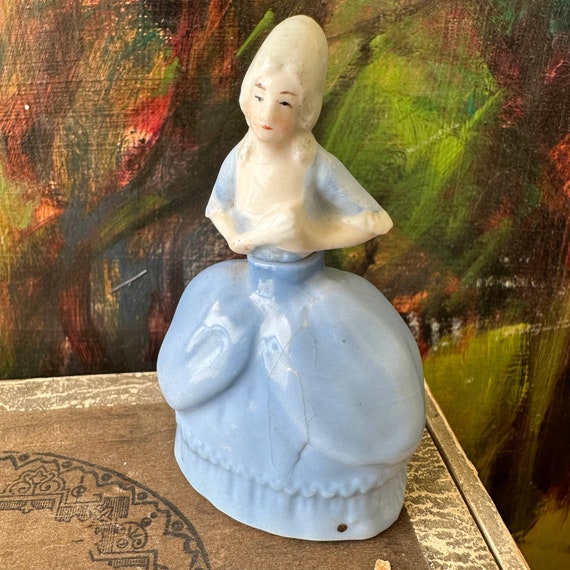 Ceramic Lady Perfume Bottle Vintage Made in Germa… - image 3