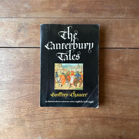 The Canterbury Tales by Geoffrey Chaucer Penguin Books Illustrated 1981