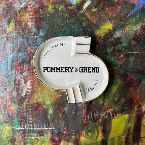 Porcelain Pommery & Greno Champagne Reims Ashtray Vintage