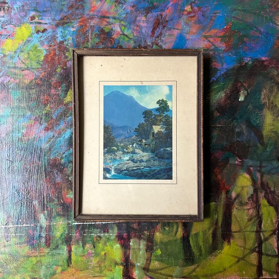 Maxfield Parrish Thy Rocks and Rills Vintage Print