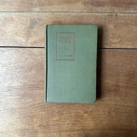 1921 Modern Verse Edited by Anita P. Forbes
