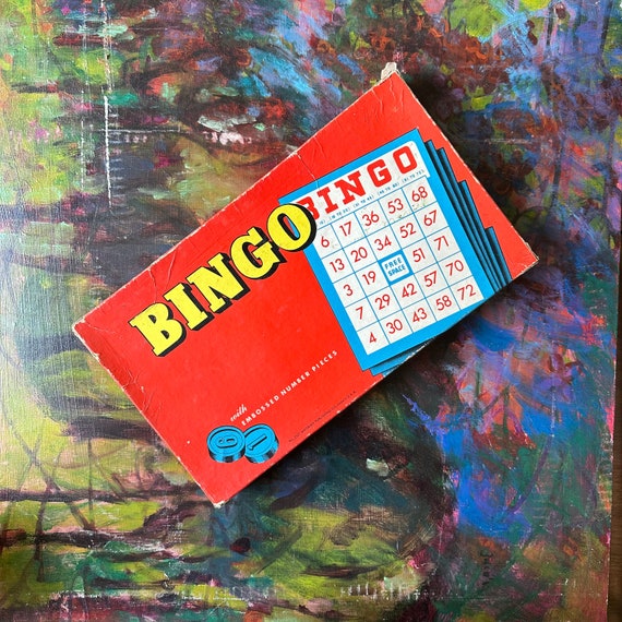 Whitman Publishing Bingo No. 5327 Set Vintage w/ Embossed Number Pieces