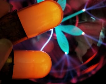 10 pcs nixie neon TLO-3-2 orange luminophore light bulb tube NOS USSR