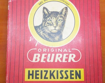 Vintage 1960 GDR heating mat adjusting animals cat dog litter